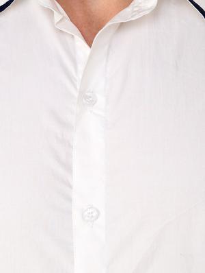 white solid casual shirt - 11536254 - Standard Image - 4