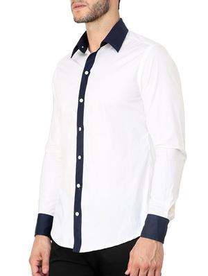 white cotton casual shirt - 11536258 - Standard Image - 2