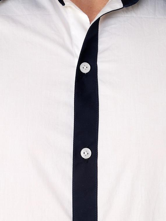 white cotton casual shirt - 11536258 - Zoom Image - 4