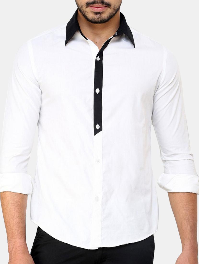 white cotton casual shirt - 11536280 - Zoom Image - 1