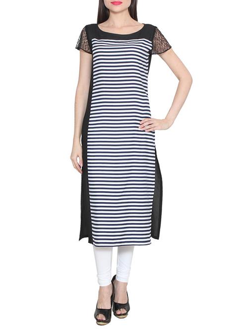 black crepe kurti - 11539504 - Standard Image - 1