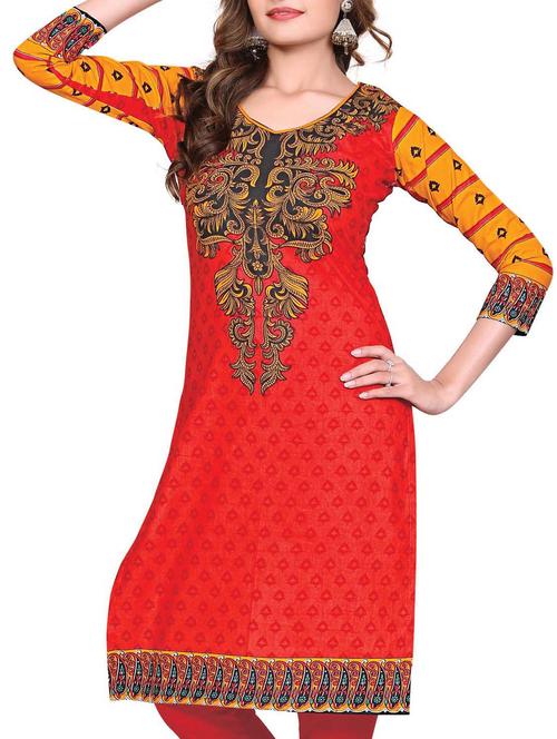 multi colored cotton kurta - 11539652 - Standard Image - 1