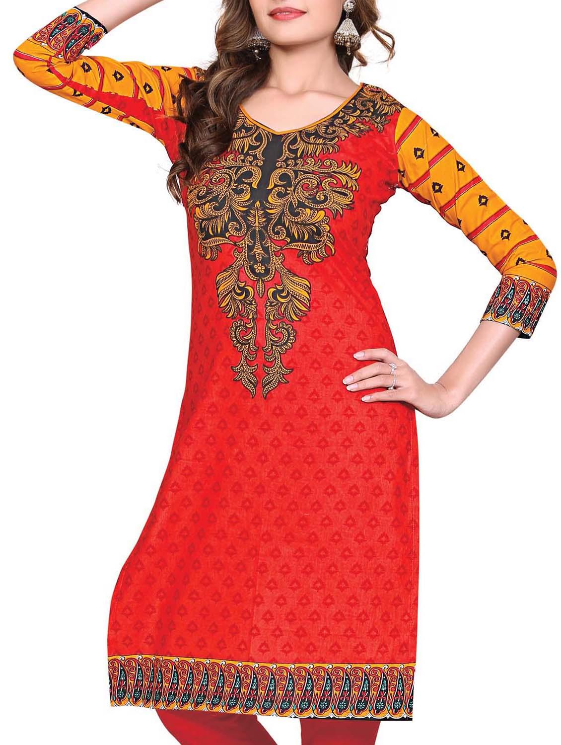 multi colored cotton kurta - 11539652 - Zoom Image - 1