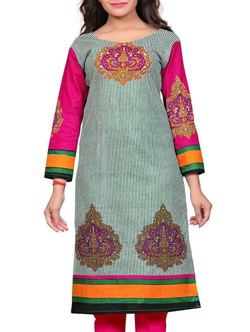 multi cotton printed unstitched kurta - 11539681 - Very Small Image - 1