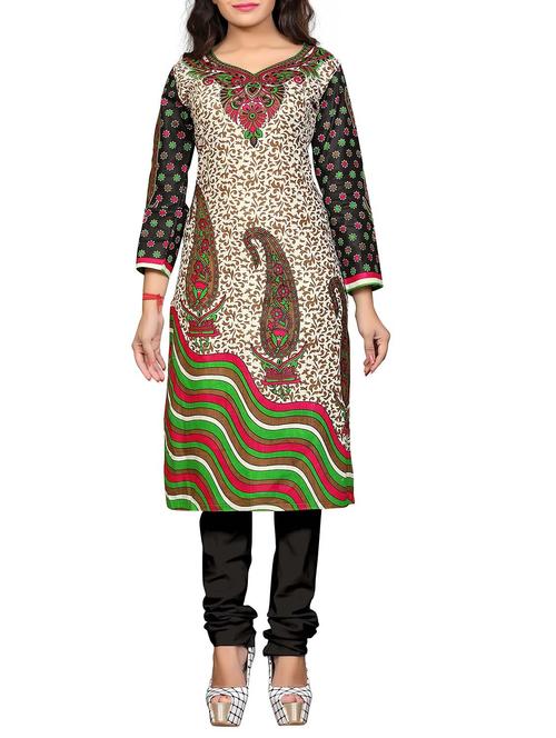 multi cotton printed unstitched kurta - 11539696 - Very Small Image - 1