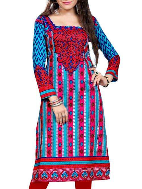 multi cotton printed unstitched kurta - 11539726 - Very Small Image - 1
