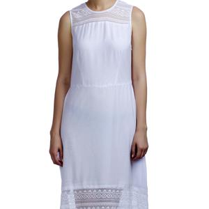 white georgette a-line maxi dress - 11540475 - Standard Image - 4