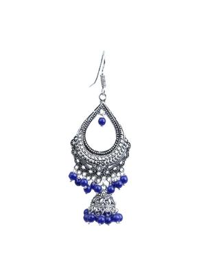 blue metal drop earrings - 11541356 - Standard Image - 2