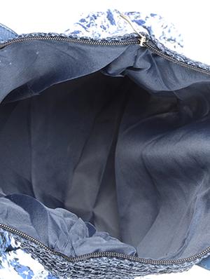 blue cotton printed handbag - 11543570 - Standard Image - 3
