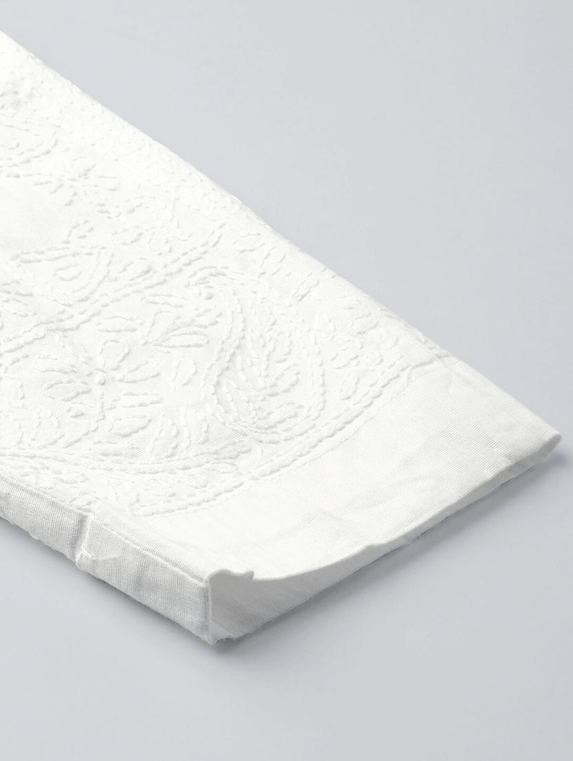 chikankari embroidered pants - 11552291 - Zoom Image - 7