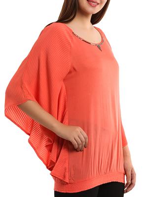 orange viscose top - 11554335 - Standard Image - 2
