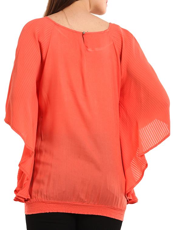 orange viscose top - 11554335 - Zoom Image - 3