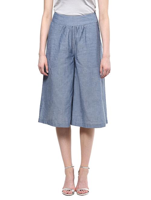 cotton palazzos - 11561044 - Very Small Image - 1