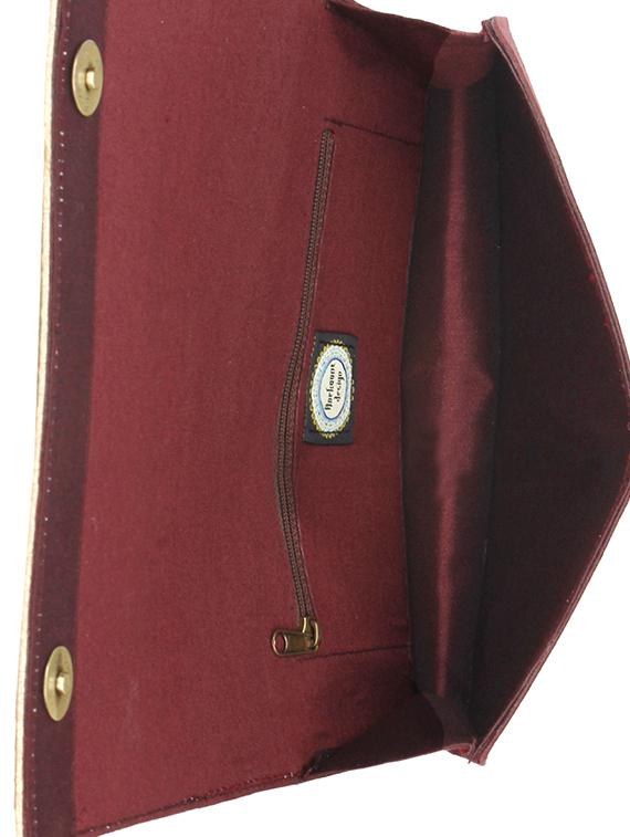 beige cotton ethnic clutch - 11570261 - Zoom Image - 3
