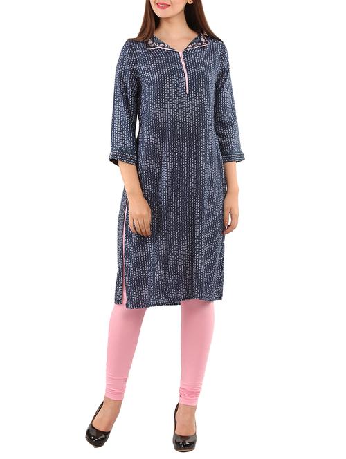 grey viscose kurti - 11570315 - Standard Image - 1