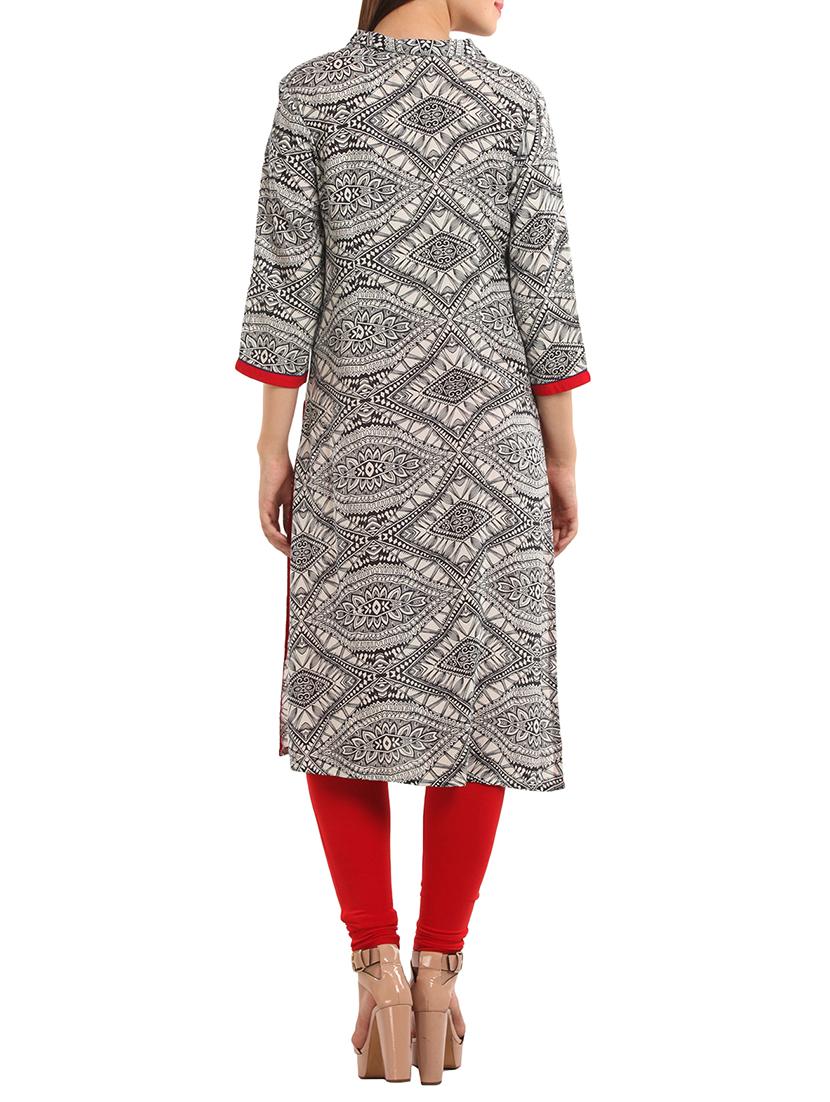 black viscose kurta - 11570323 - Zoom Image - 3