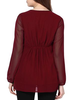 key hole neck gathered top - 1157151 - Standard Image - 3