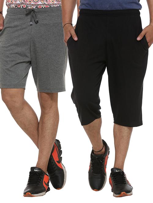 multicolor cotton shorts - 11575100 - Standard Image - 1