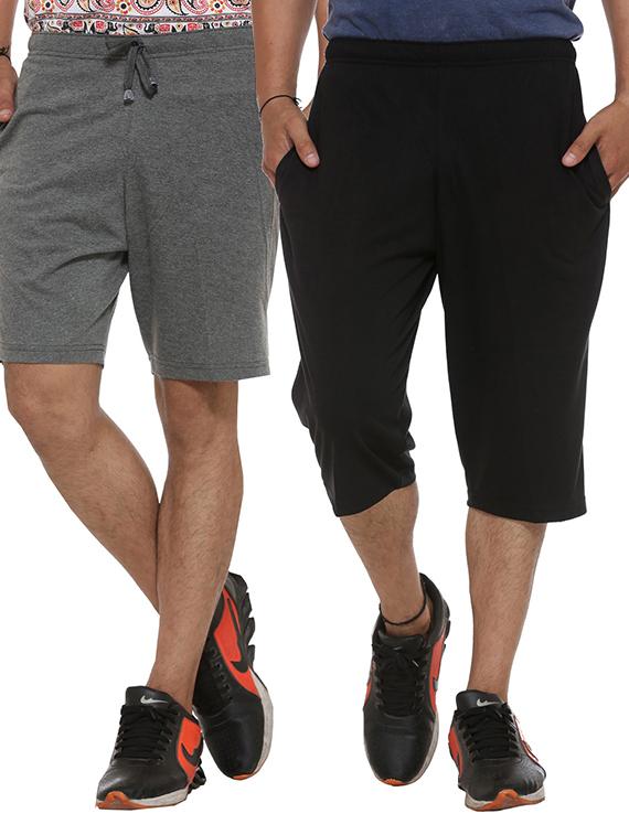 multicolor cotton shorts - 11575100 - Zoom Image - 1
