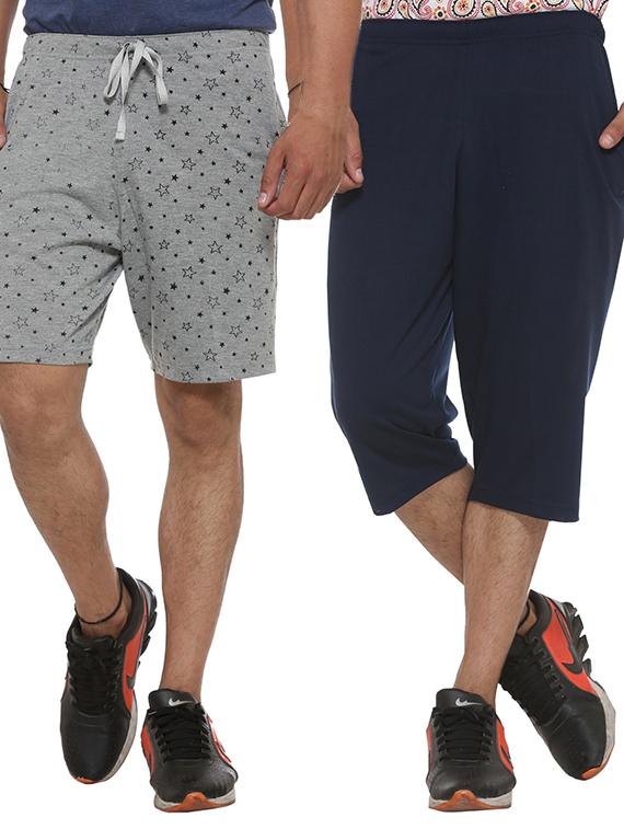 multicolor cotton shorts - 11575140 - Zoom Image - 1