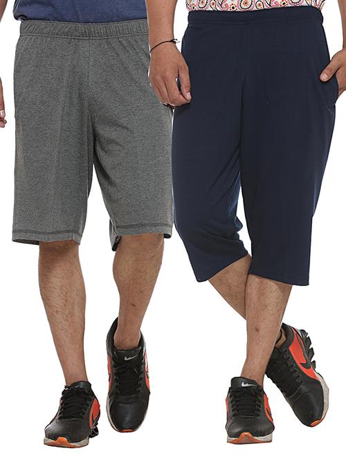 multicolor cotton shorts - 11575170 - Standard Image - 1
