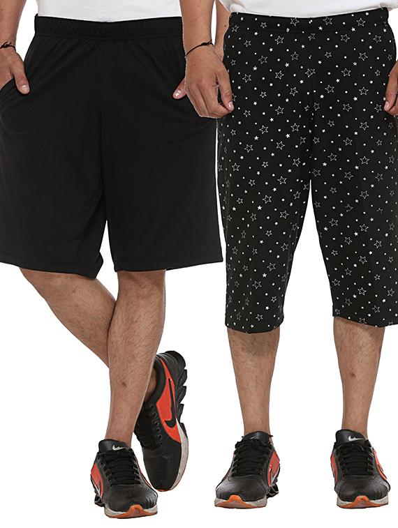 multicolor cotton shorts - 11575178 - Zoom Image - 1
