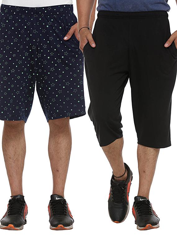 multicolor cotton shorts - 11575211 - Zoom Image - 1