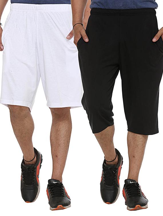 multicolor cotton shorts - 11575218 - Zoom Image - 1