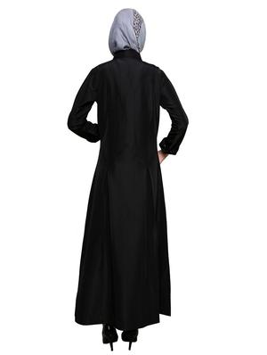 solid black abaya - 11575967 - Standard Image - 3