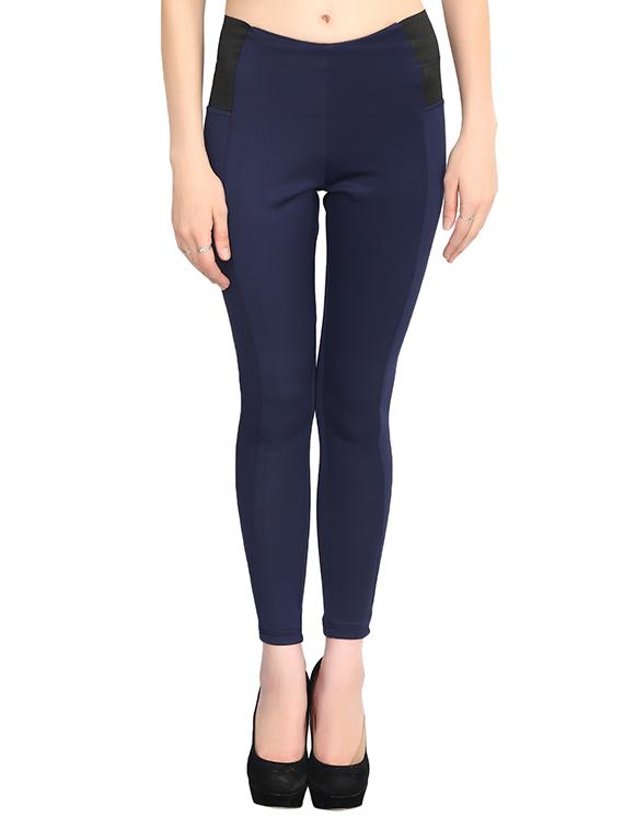 navy blue polyester jeggings - 11576179 - Zoom Image - 1