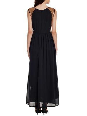 sequins detail gathered maxi dress - 11578700 - Standard Image - 3