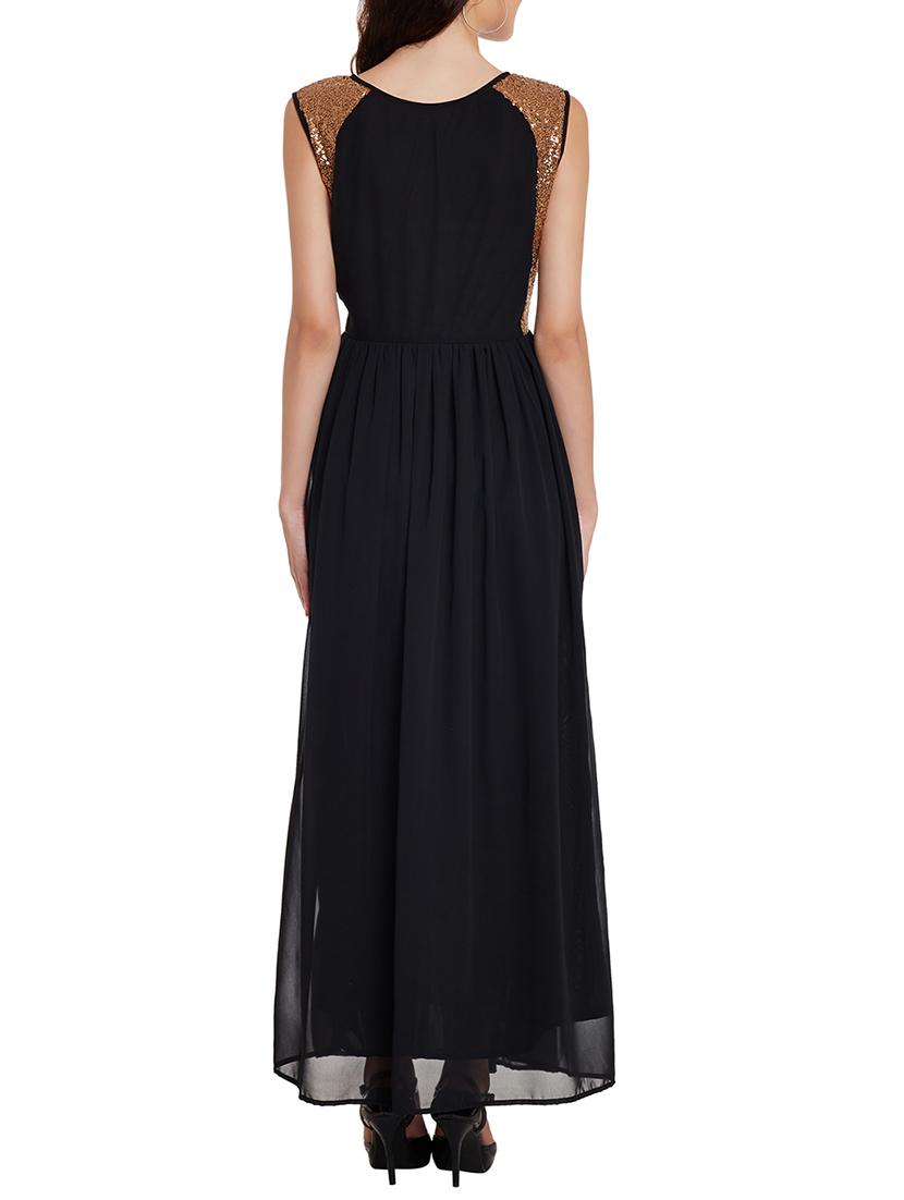 sequins detail gathered maxi dress - 11578700 - Zoom Image - 3