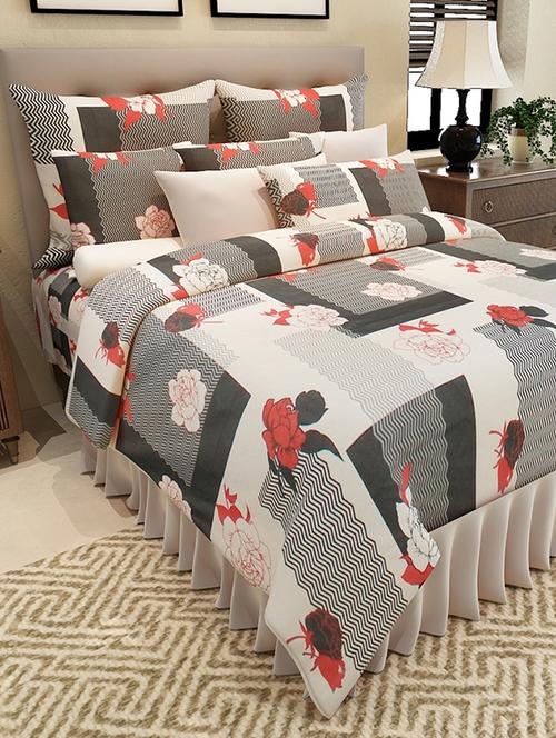 multi colored cotton printed double bedsheet set - 11579287 - Standard Image - 1