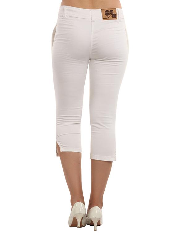 white cotton capri - 11580287 - Zoom Image - 3