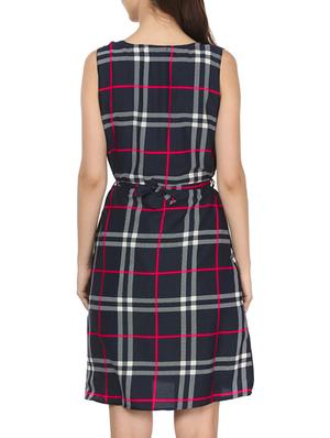 tie back plaid dress - 11588558 - Standard Image - 3