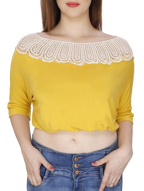 yellow polyester regular top - 11588806 - Very Small Image - 1