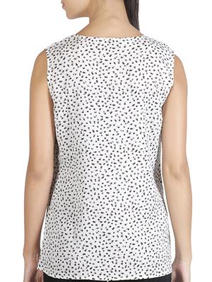 white polyester regular top - 11589269 - Standard Image - 3