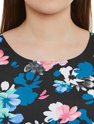 floral fit and flare dress - 11592579 - Standard Image - 4