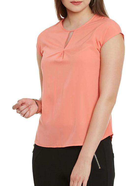 keyhole neck plus top - 11592585 - Zoom Image - 2