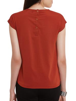 key hole neck pleated top - 11592588 - Standard Image - 3