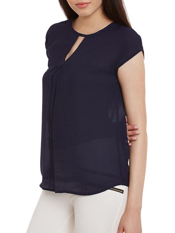 navy key hole front top - 11592592 - Zoom Image - 2