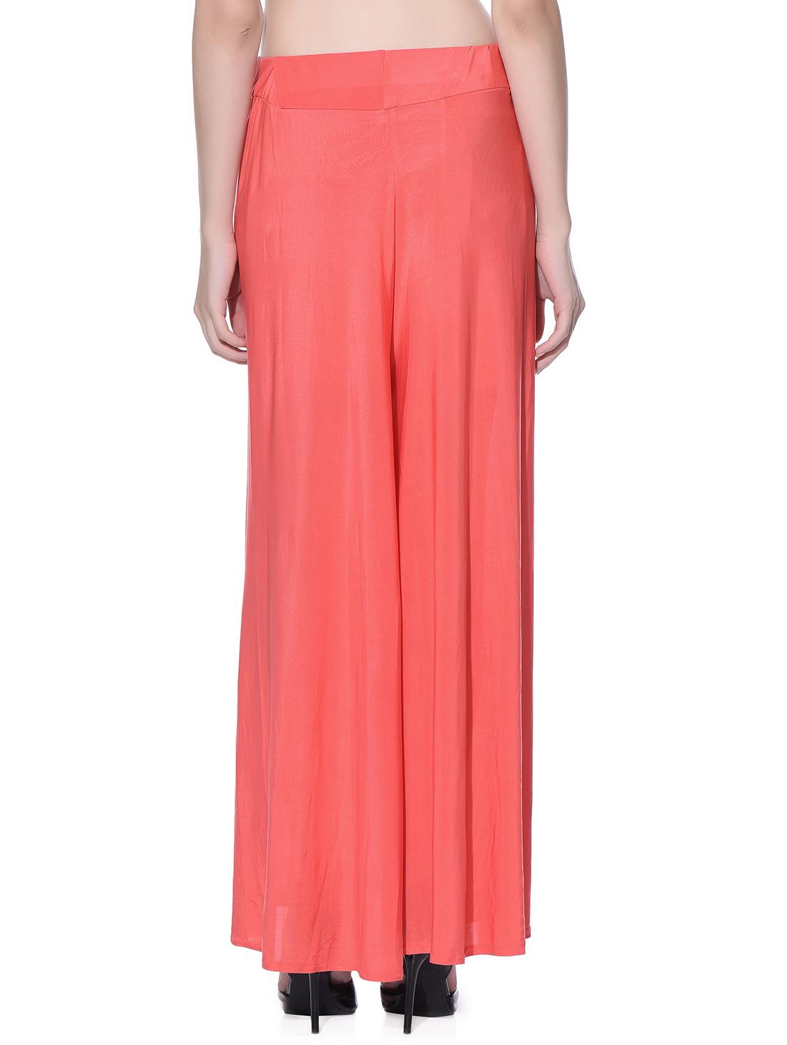 pink polyester palazzos - 11593795 - Zoom Image - 3