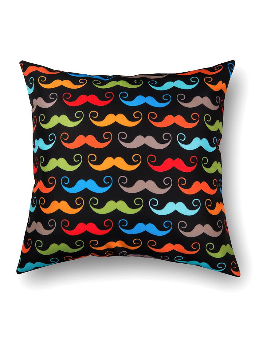 black cotton printed cushion cover (set of 5) - 11599546 - Zoom Image - 3
