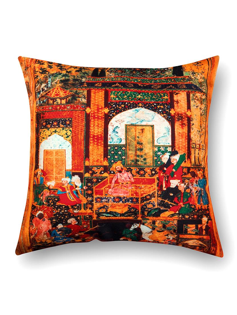 multicoloured cotton printed cushion cover (set of 8) - 11599573 - Zoom Image - 3