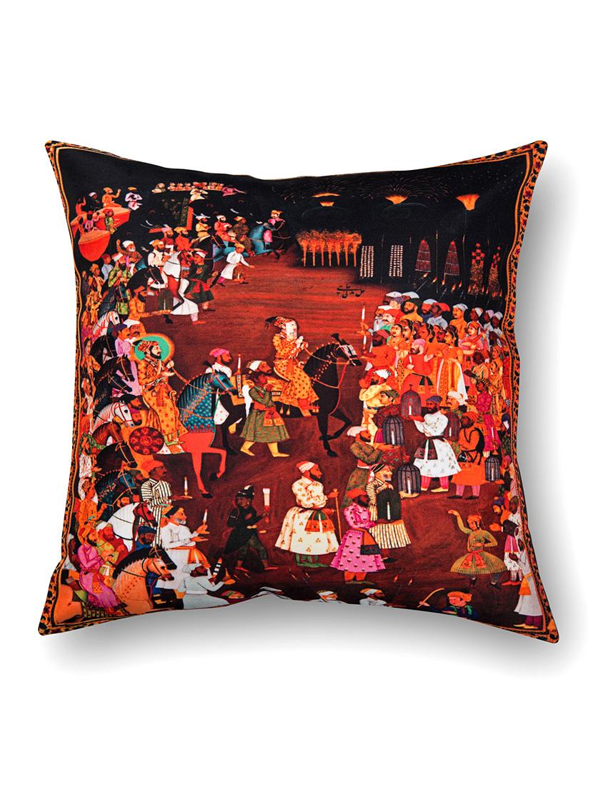 multicoloured cotton printed cushion cover (set of 8) - 11599573 - Zoom Image - 4