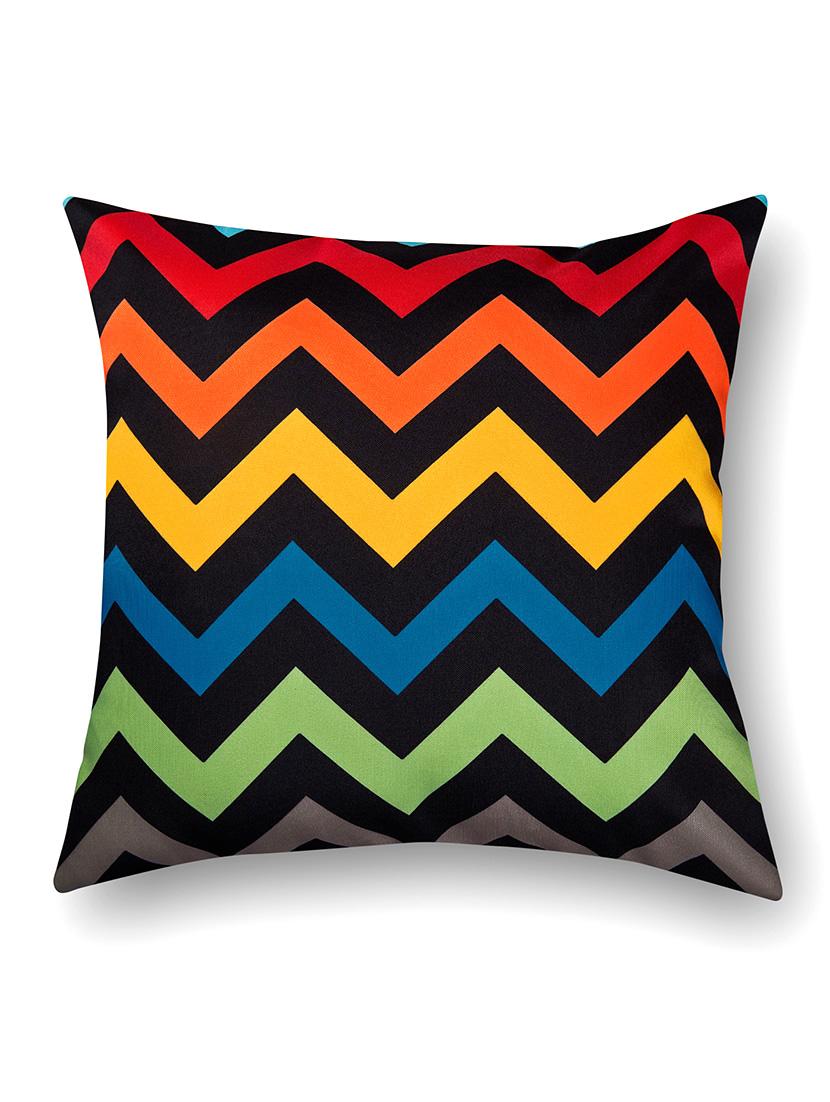 multicoloured cotton printed cushion cover (set of 8) - 11599574 - Zoom Image - 4