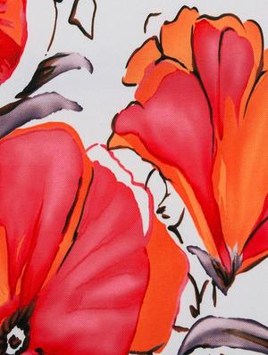 white cotton floral print cushion cover - 11600580 - Standard Image - 4