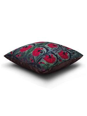 grey cotton printed cushion cover - 11600585 - Standard Image - 3