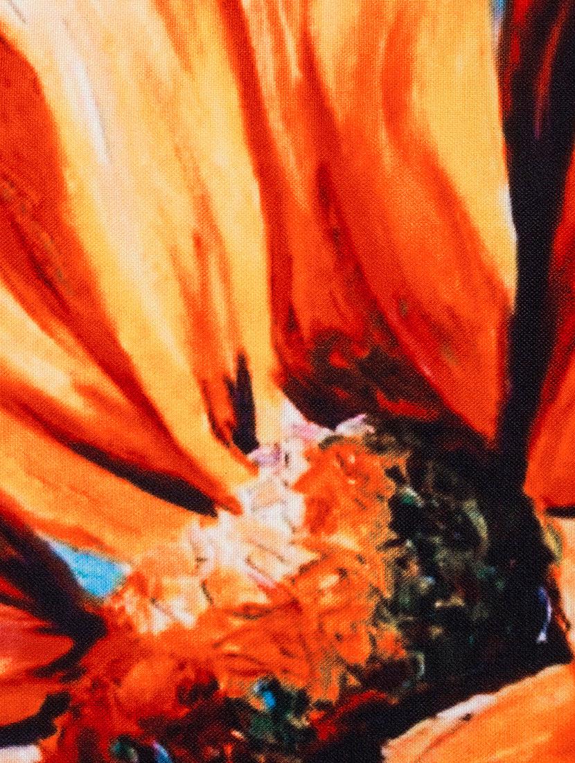 orange cotton printed cushion cover (set of 2) - 11600603 - Zoom Image - 4