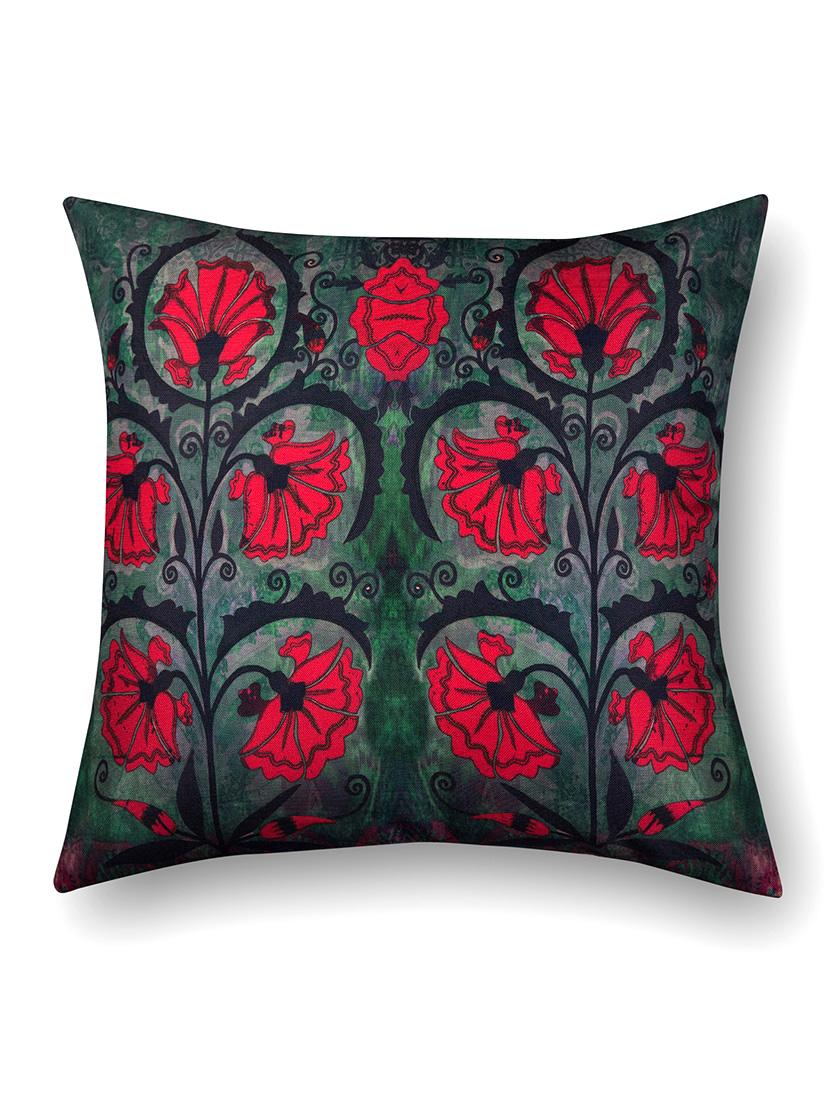 grey cotton printed cushion cover (set of 5) - 11600615 - Zoom Image - 3